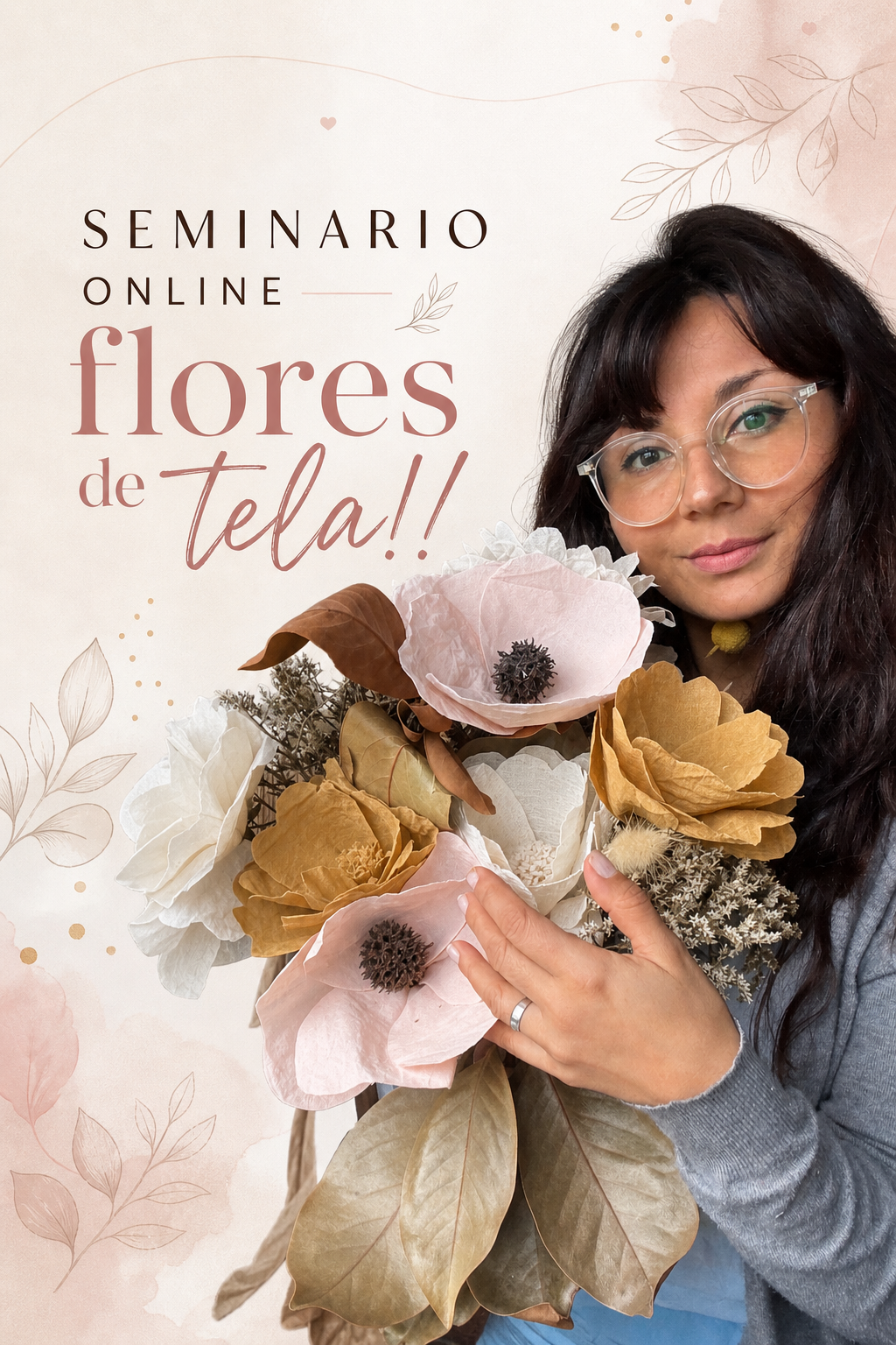 Aprendé a hacer Flores de Tela (desde cero)